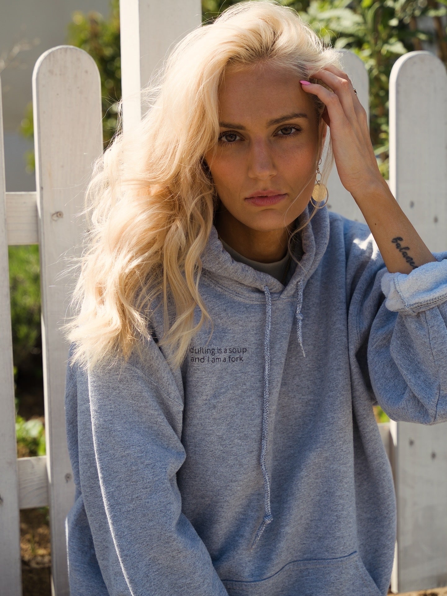 Adulting is a soup and I am a fork hoodie from SJPonlineshop, featuring a humorous print on soft fabric.