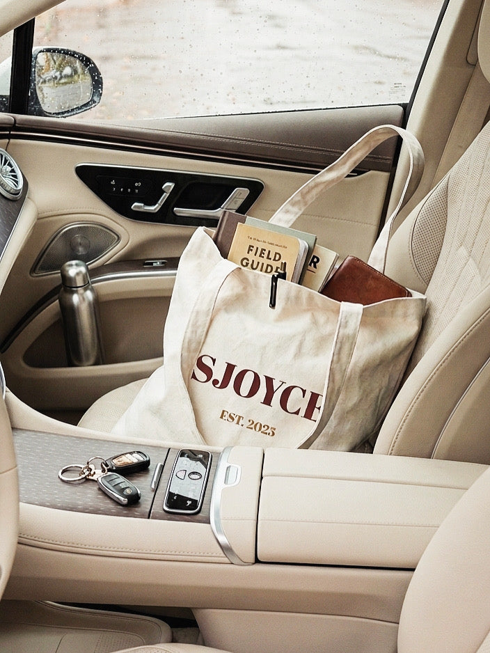 SJOYCE Organic Tote Bag - Listen to your gut:)
