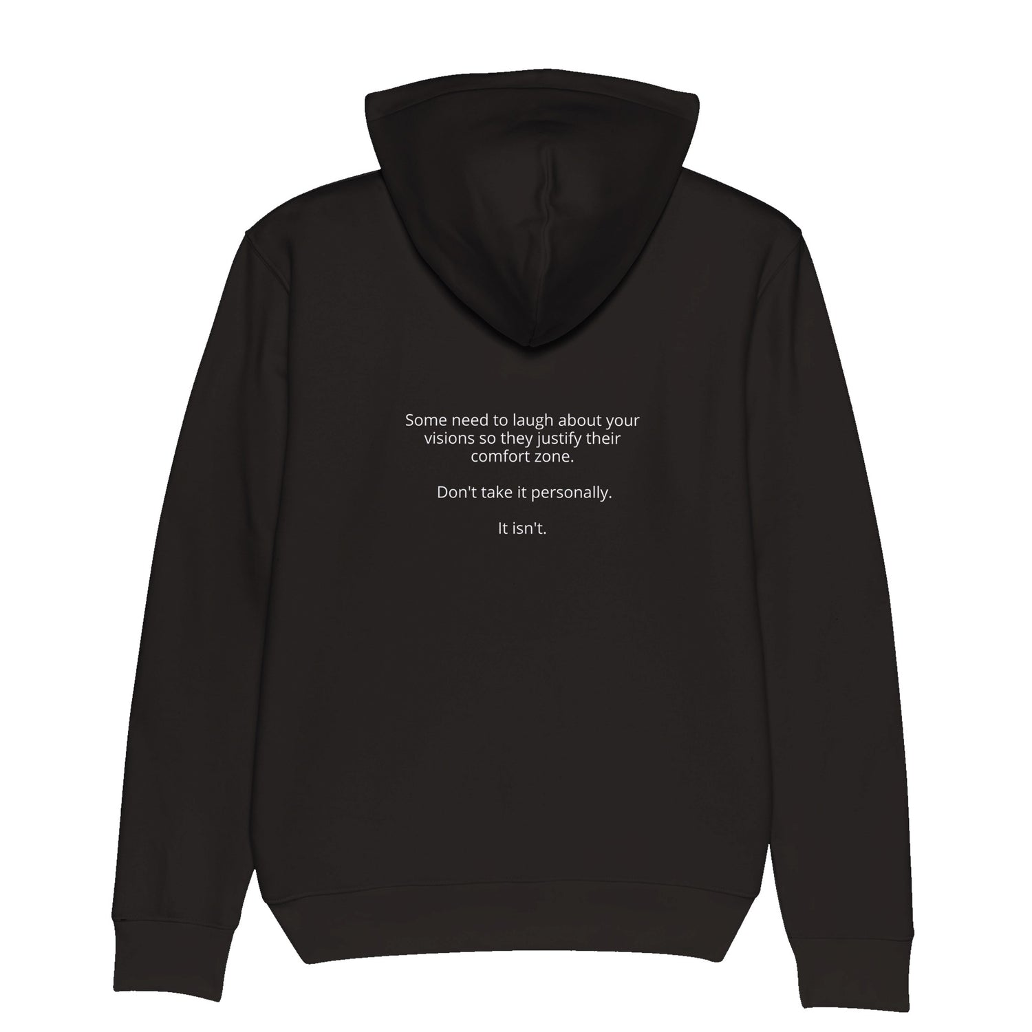 SJOYCE Bio Hoodie made from print material, featuring a comfortable design and natural fabric texture.