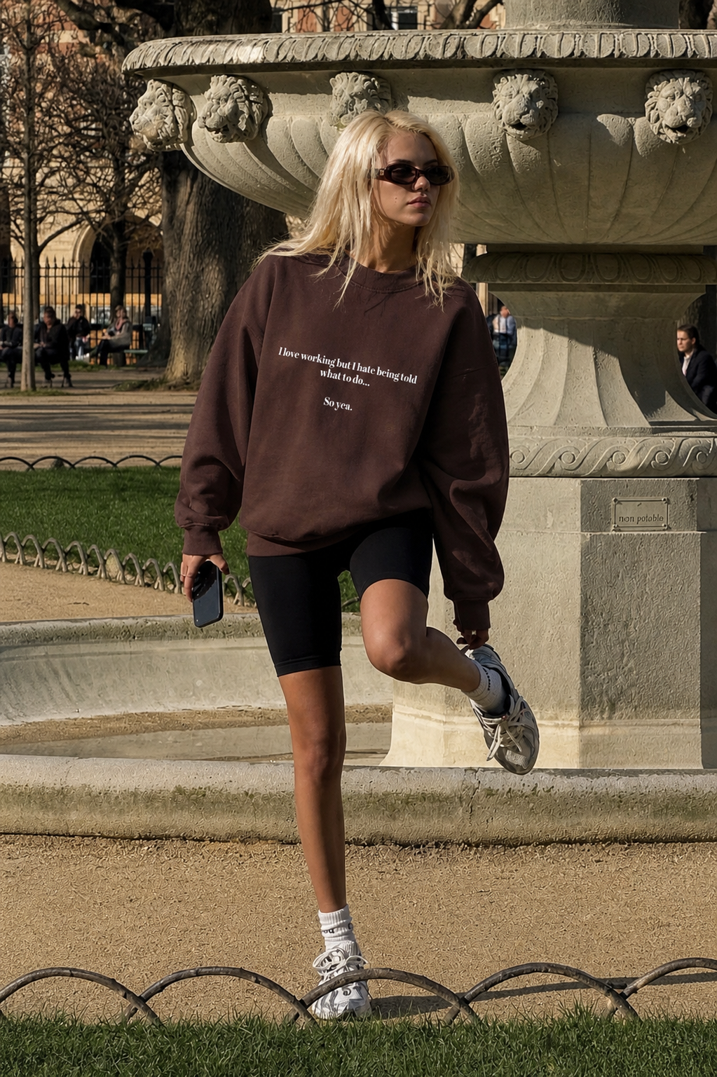 SJOYCE Sweatshirt - I love working but I hate being told what to do... So yea.