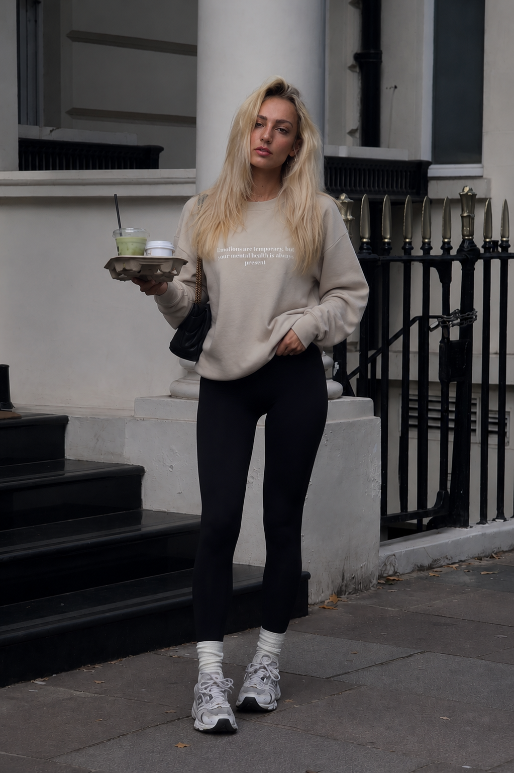 SJOYCE Sweatshirt - Emotions are temporary, but your mental health is always present