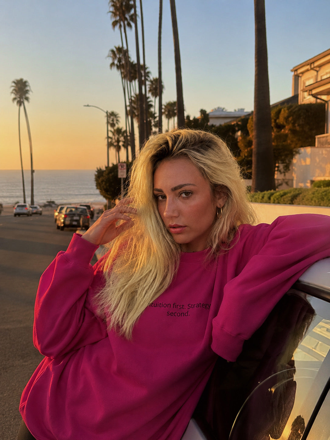 SJOYCE Sweatshirt - Intuition first. Strategy second.