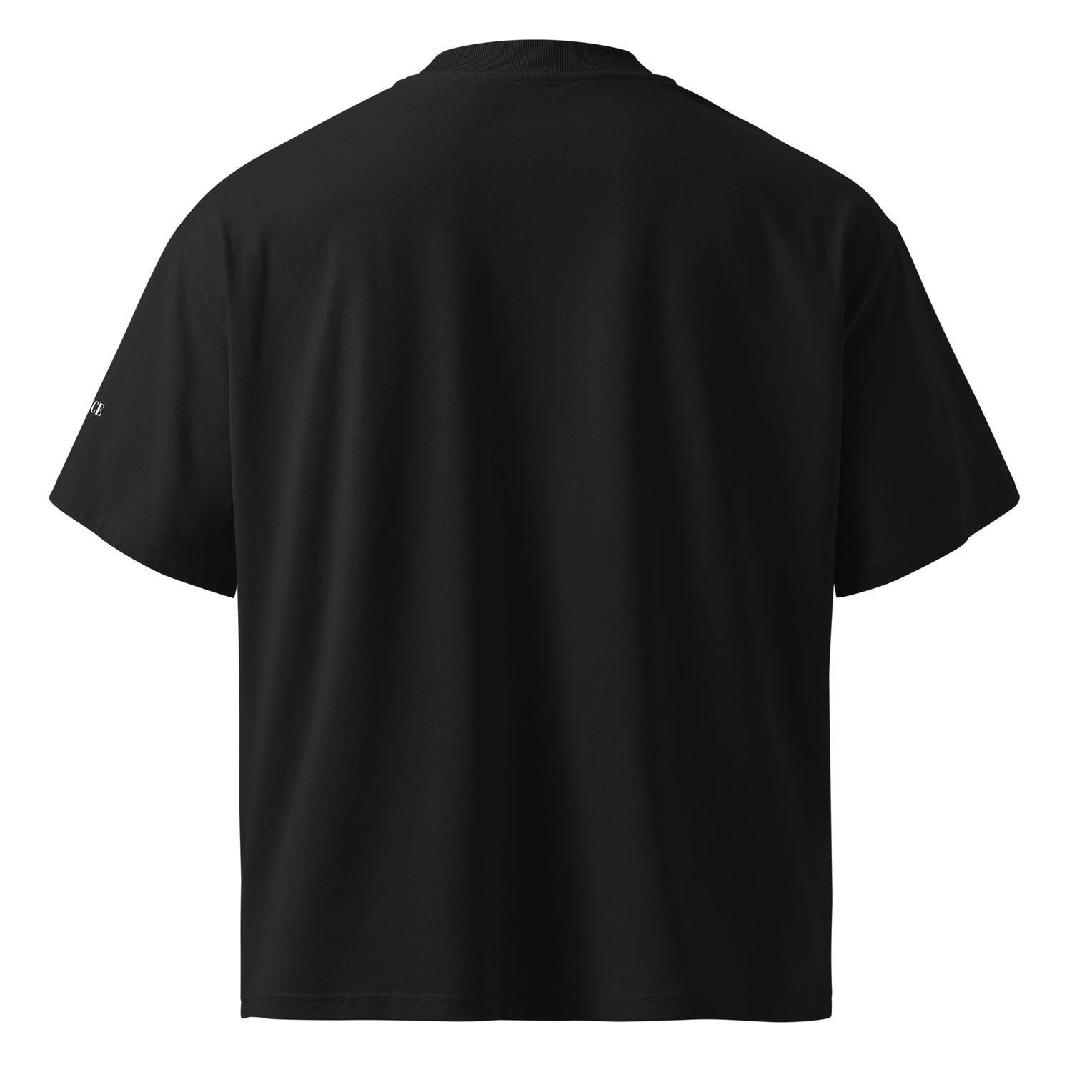 SJOYCE organic oversized high neck t-shirt - Focus is like a heart. 