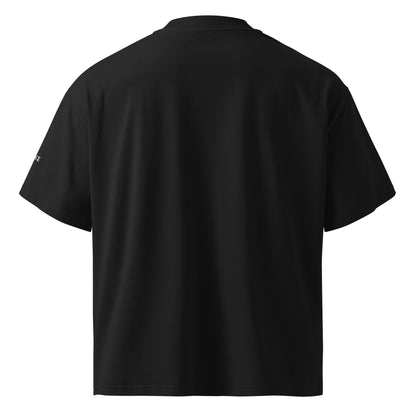 SJOYCE organic oversized high neck t-shirt - Focus is like a heart. 