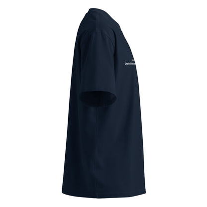 SJOYCE organic oversized high neck t-shirt - Focus is like a heart. 